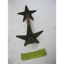 axe de fourche et étoiles