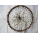 roue "avant" en bois de vélo ancien