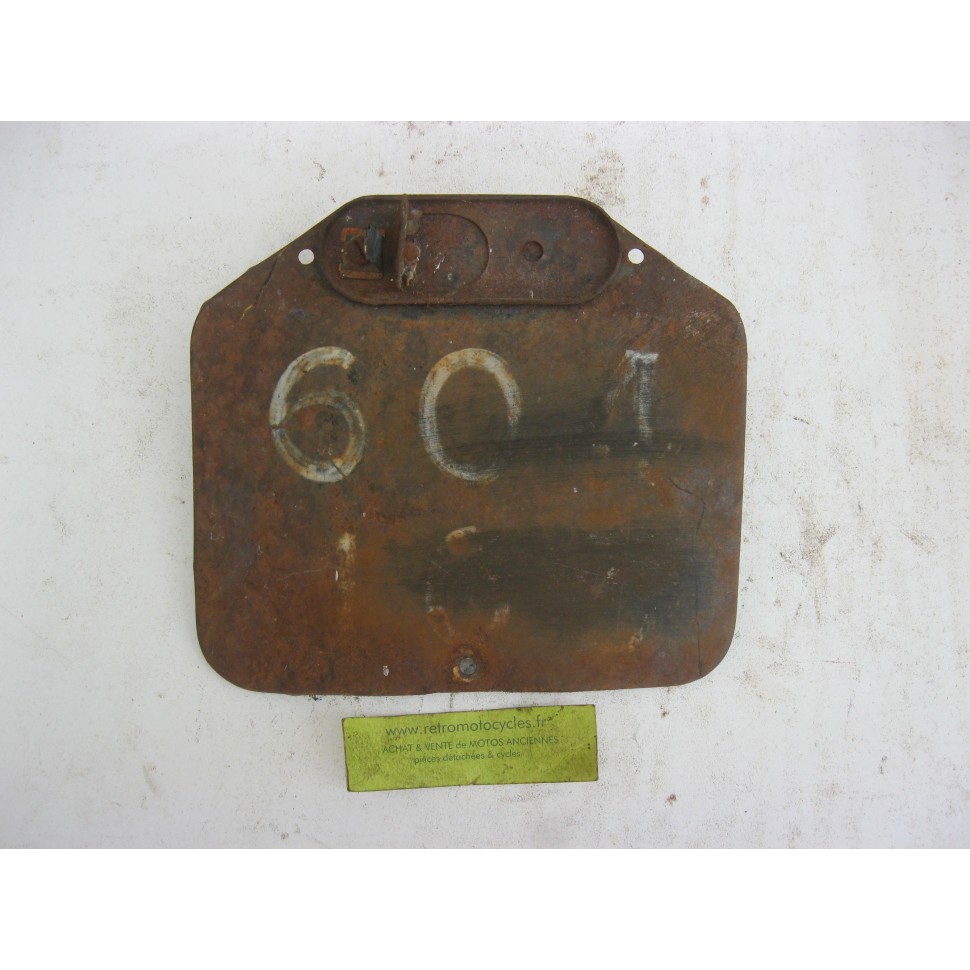 plaque d'immatriculation