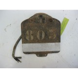 plaque d'immatriculation MALY