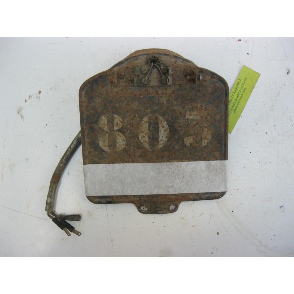 plaque d'immatriculation MALY