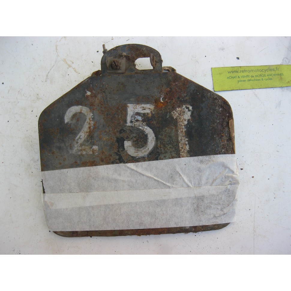 plaque d'immatriculation MOTOBECANE 125 / 175