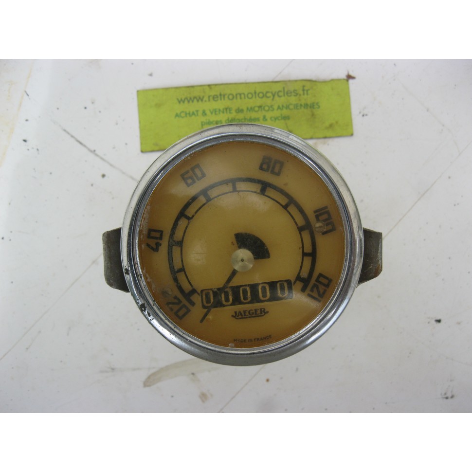Compteur JAEGER  120 kms. N.O.S.